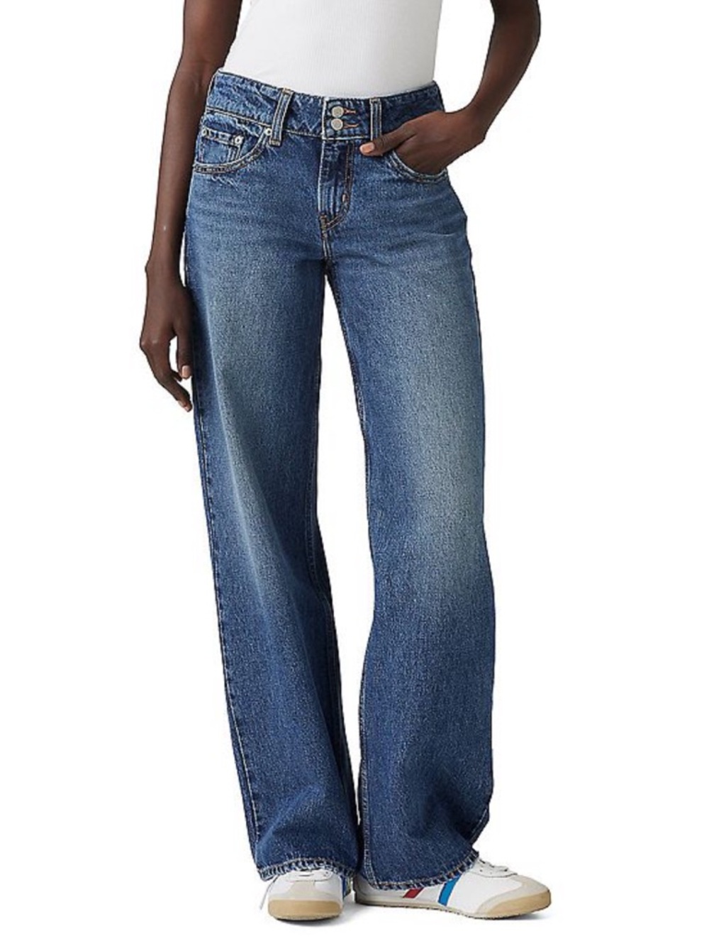 Levis wide Leg superlow Women’s Jeans in Medium Blue Denim
